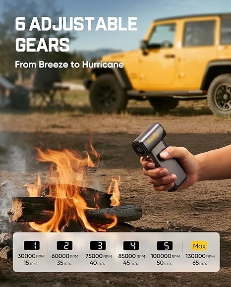 Fanttik B10 Pro Max Electric Air Duster, 130000RPM Brushless Motor, Compressed A