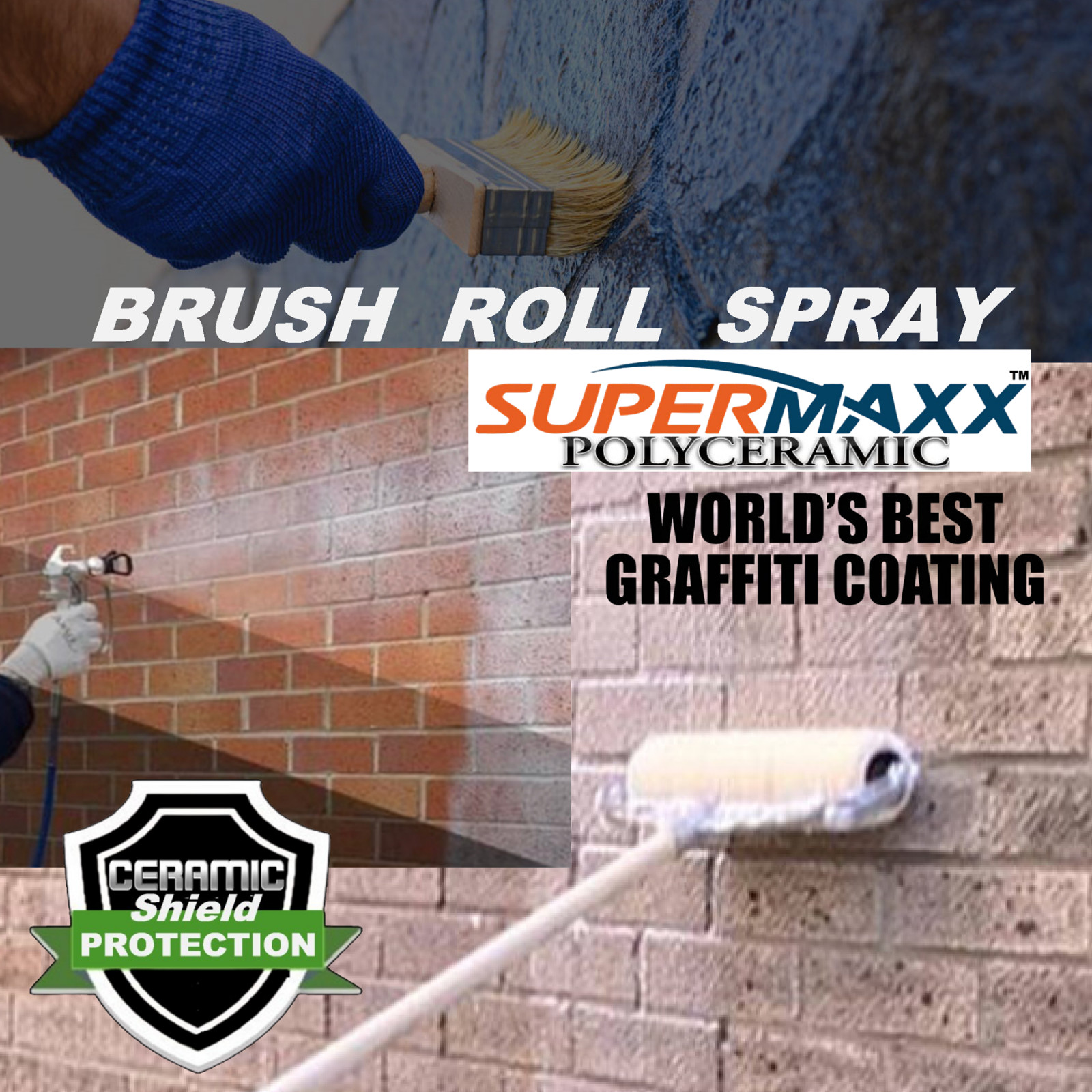 ANTI-GRAFFITI CLEAR COATING CERAMIC SHIELD PERMANENT PROTECTION - 0NE GALLON