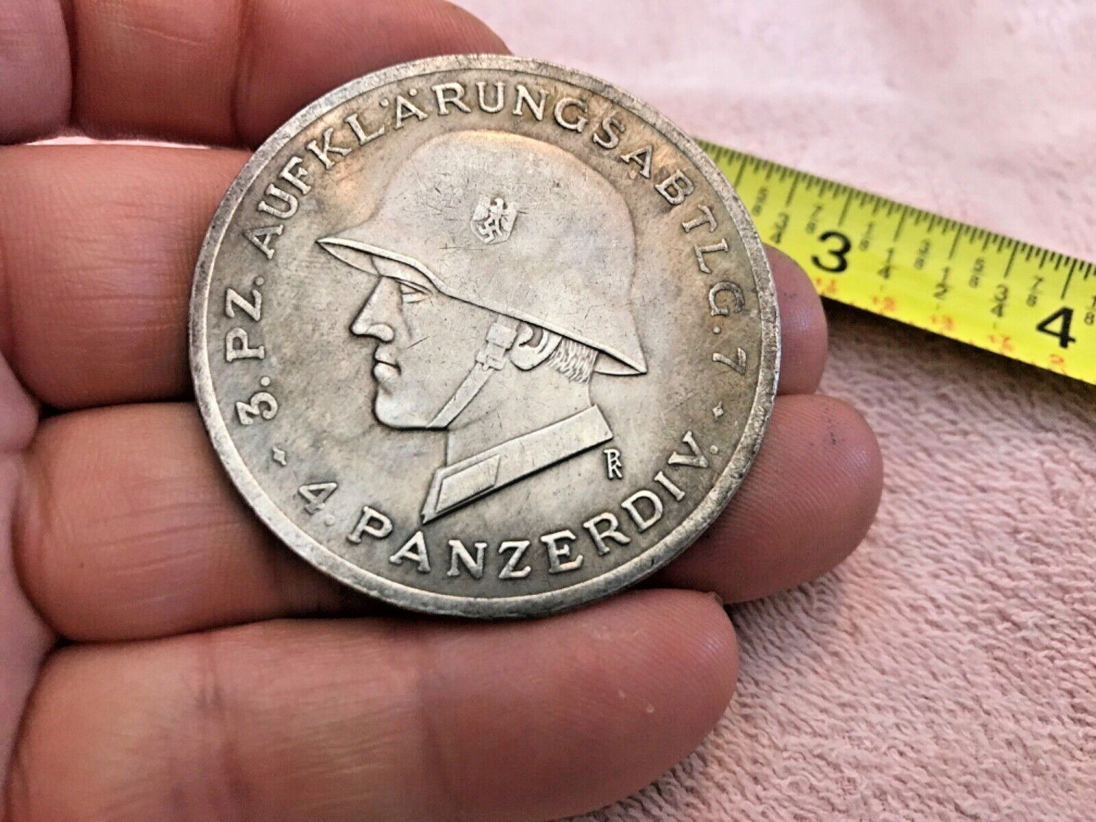 Large 1941 1939 Iron Cross Panzer Division GERMAN WWII COMMEMORATIVE COIN