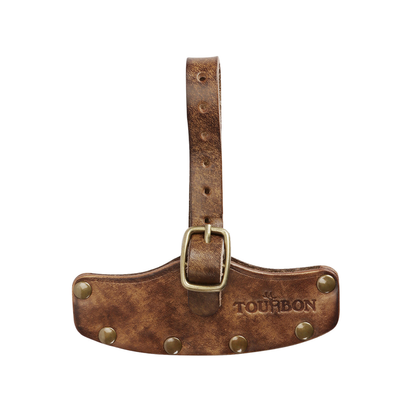 TOURBON 4" Leather Axe Protector Cover Holder Hatchet Blade Sheath Pouch Camping