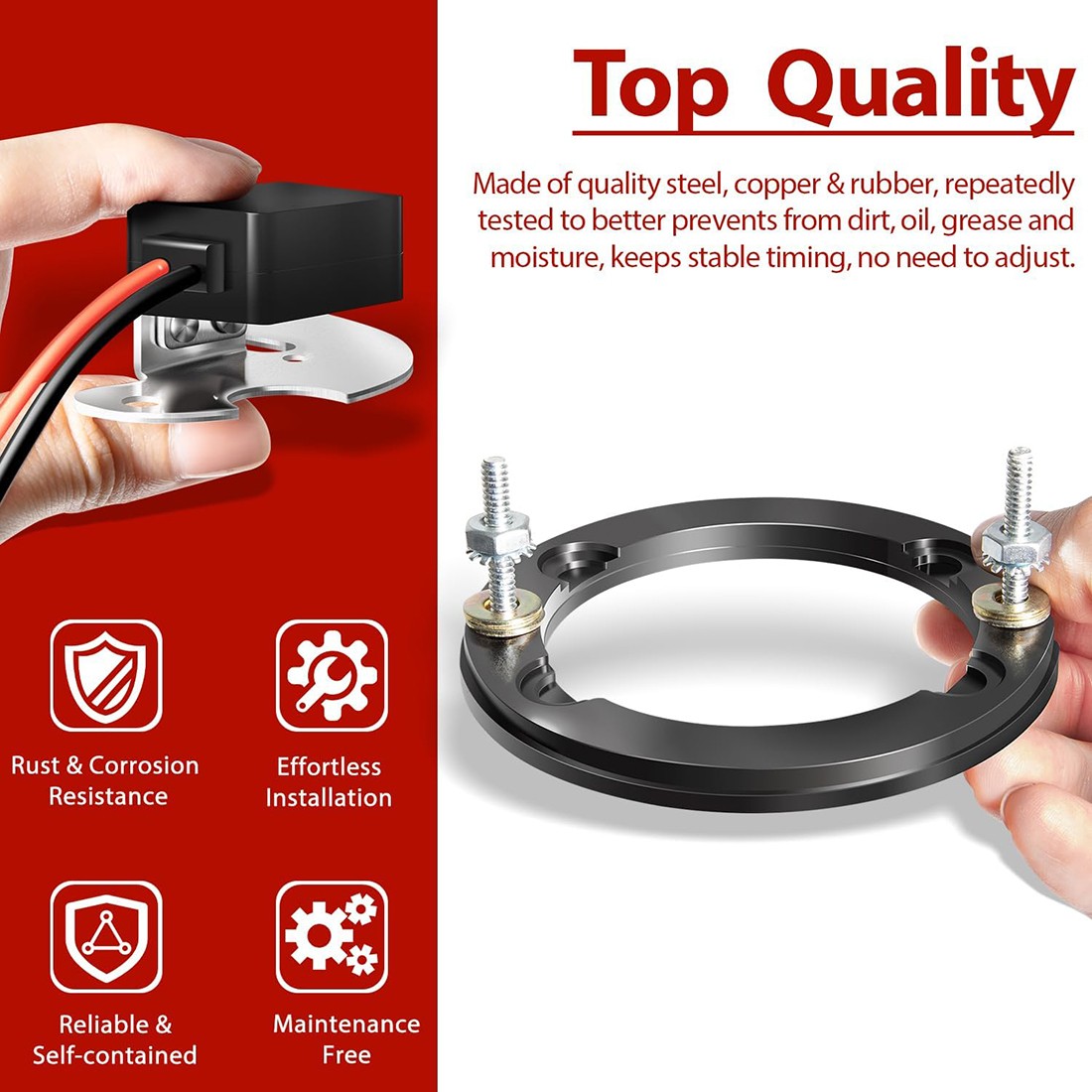 Electronic Ignition Conversion Kit for Pertronix 1181 Fits Delco 1957-1974 8 Cyl