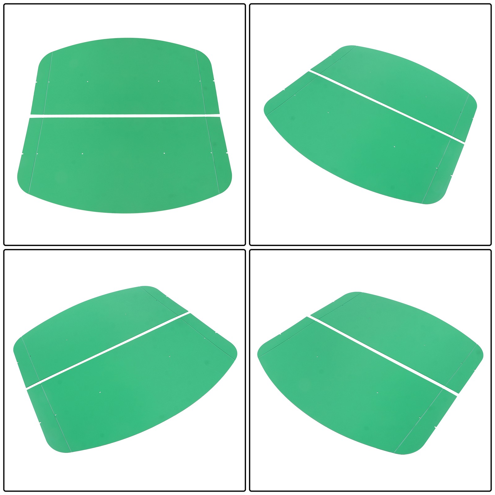 For John Deere 2" x 2" or 2" x 3" ROPS Tuff Top Tractor Canopy 52" X 52" Green