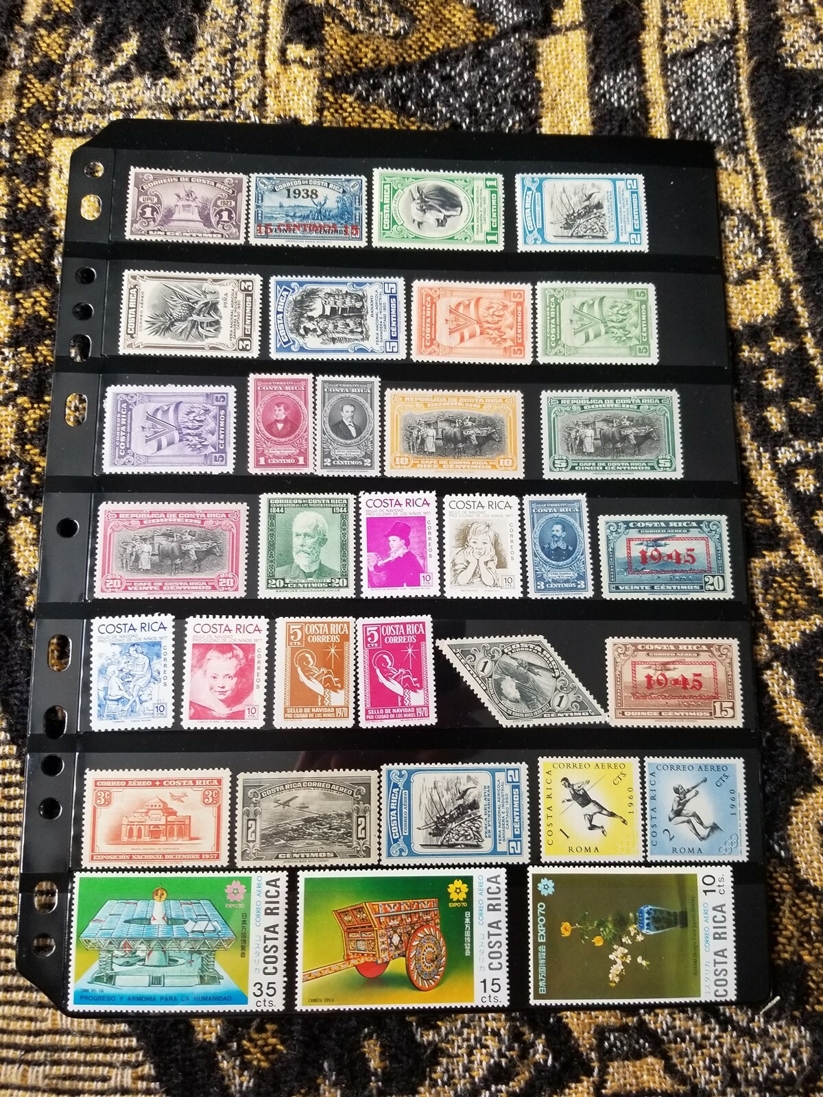 Costa Rica Stamp Collection - MH - Topicals - 2 Scans - G120 Tariff Incl