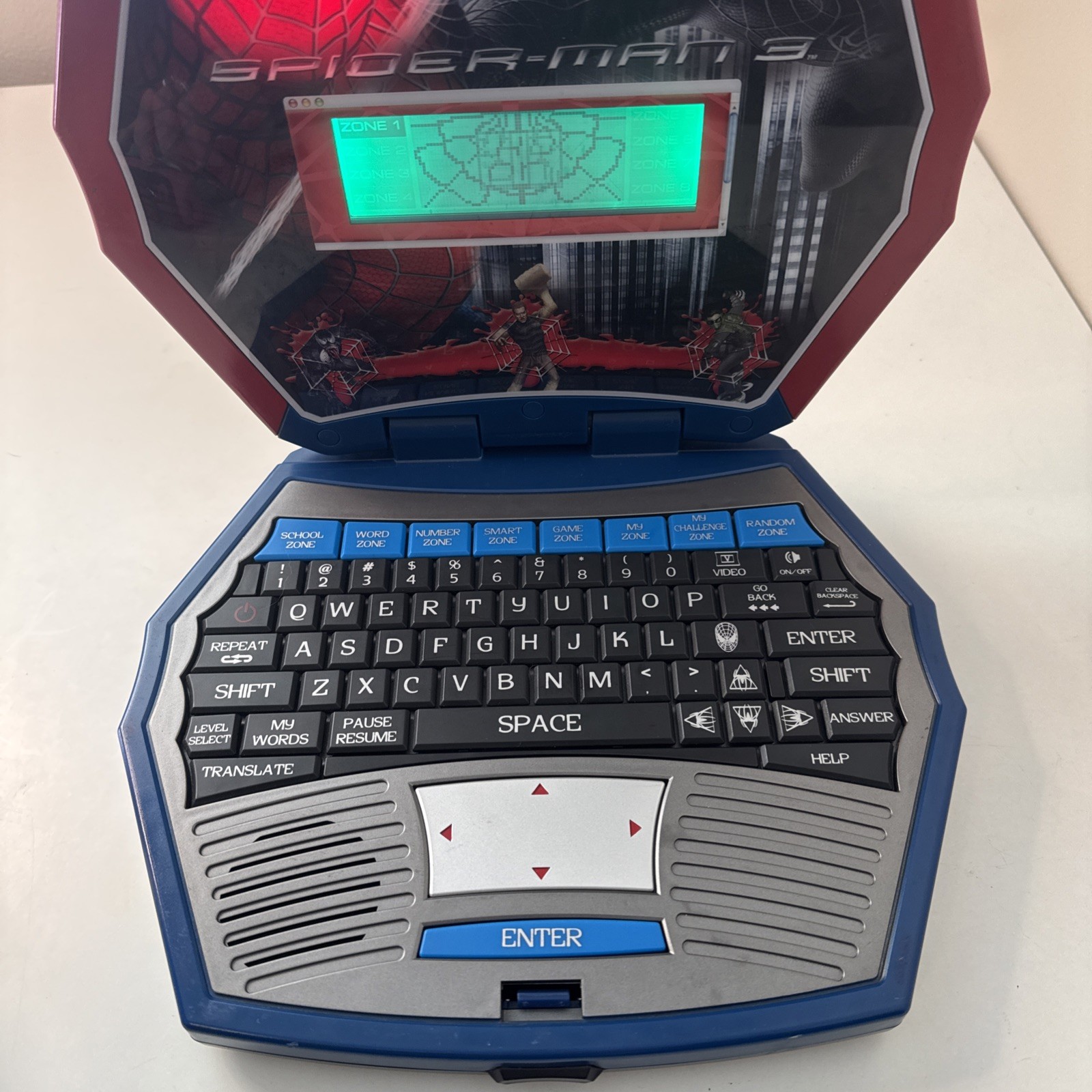 Marvel SpiderMan 3 Spider-Smart Learning Blue/Red Laptop SM-737 Education Game