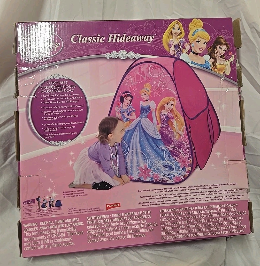 Disney Princess Classic Hideaway Pop-Up Play Tent By Playhut Princess Campout