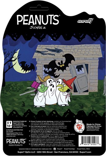 Super7 - Peanuts - ReAction Figures - Charlie Brown (Ghost Sheet) [New Toy] Ac