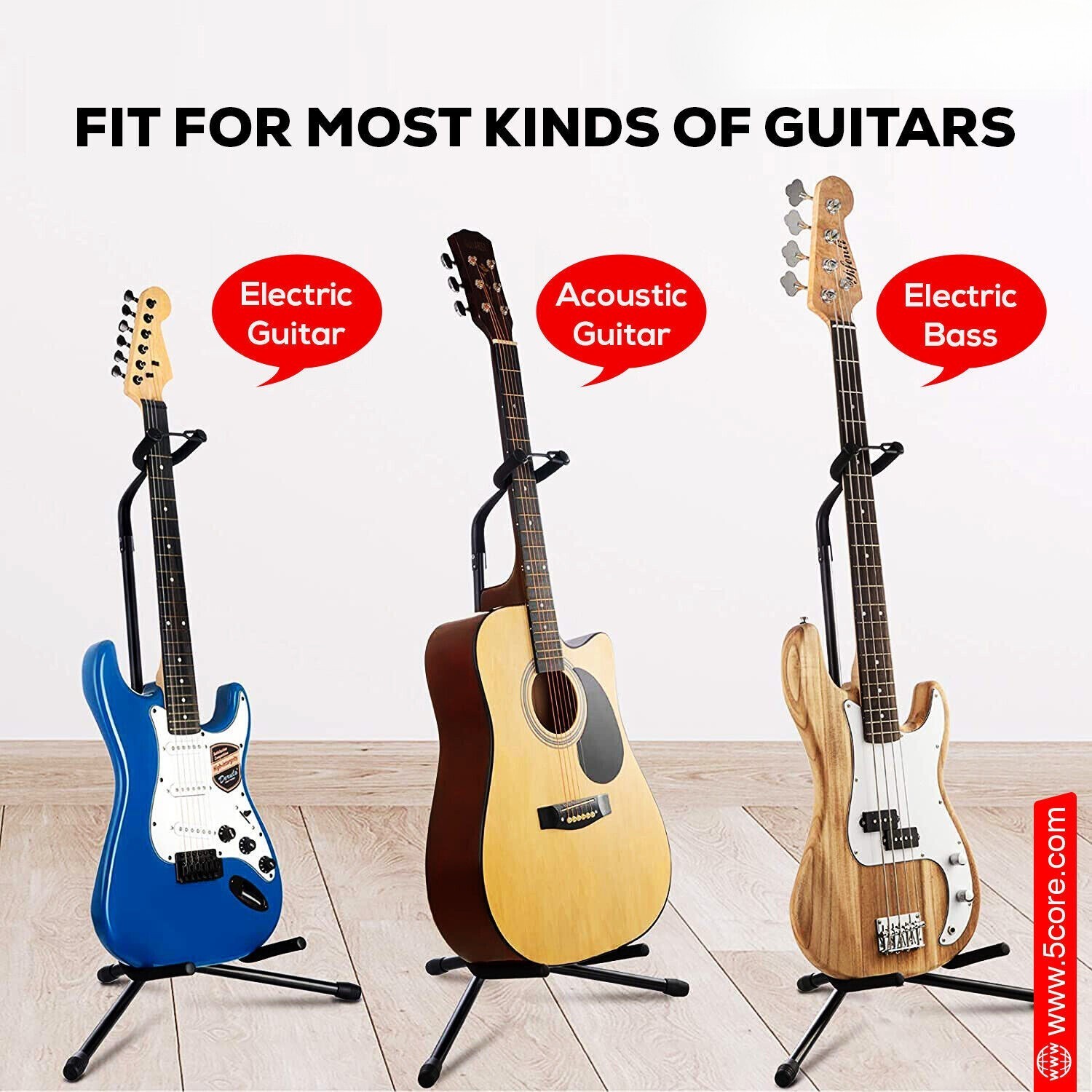 Guitar Stand Floor Adjustable Fold Tripod Acoustic Electric Cello Upright Stand✨