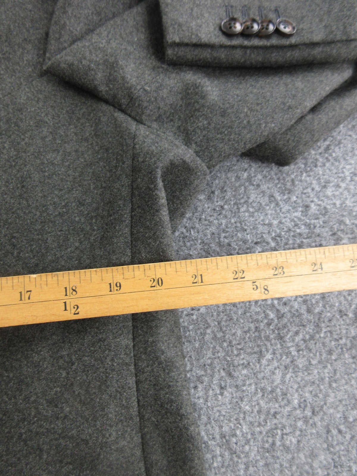 Suitsupply Blazer Mens 40 Gray Wool Flannel Sport Coat Vitale Barberis Canonico