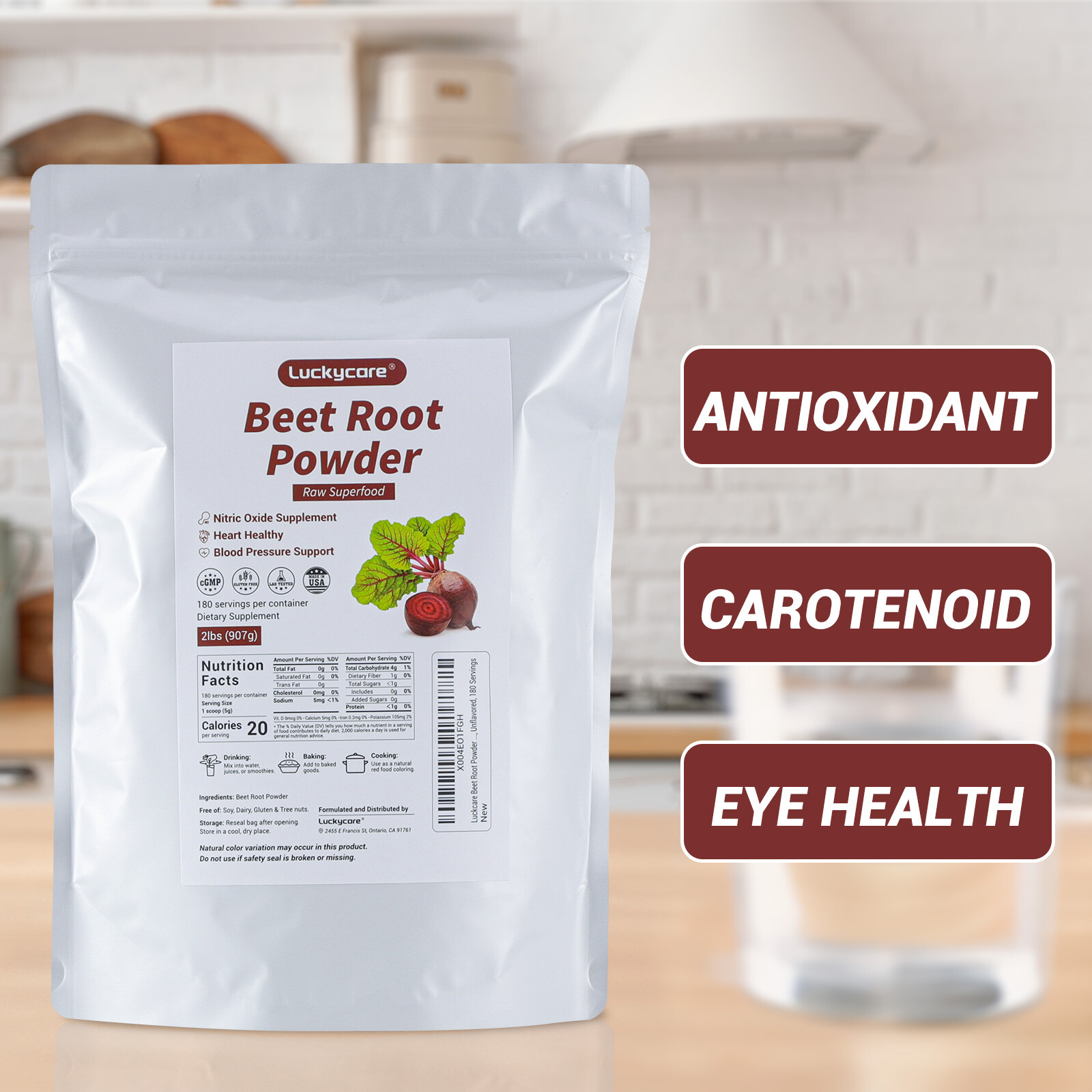 2 LB Organic Beet Root Powder Raw Non GMO Pure Beta Vulgaris Nitric Oxide Booste
