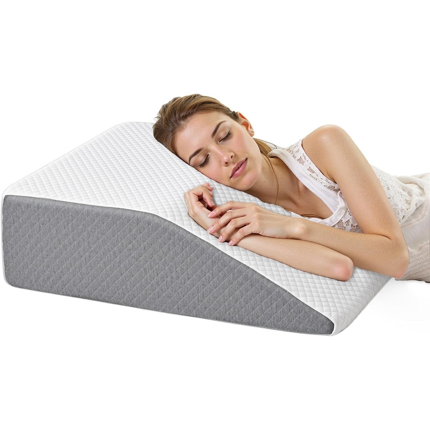 Wedge Pillow Body Pillow for Sleeping Apnea Neck Pain Relief Sleeping Comfort