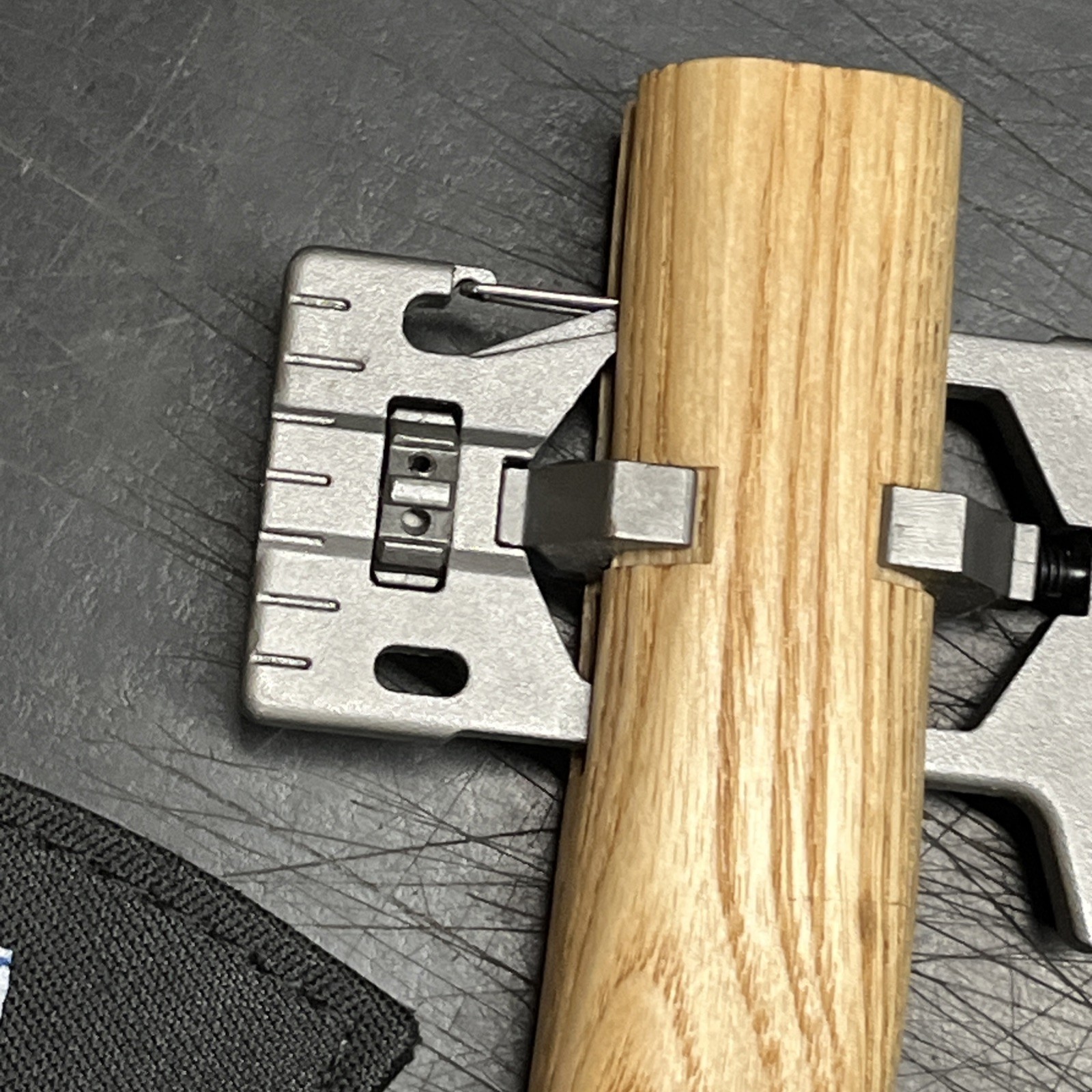 Klecker KLAX Lumberjack 3.75" Stainless Steel Axe Head Multi-Tool -Wooden Handle