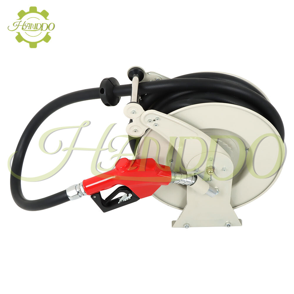 Fuel Hose Reel 4 Length Options Retractable Diesel Hose Reel Auto Refueling Gun