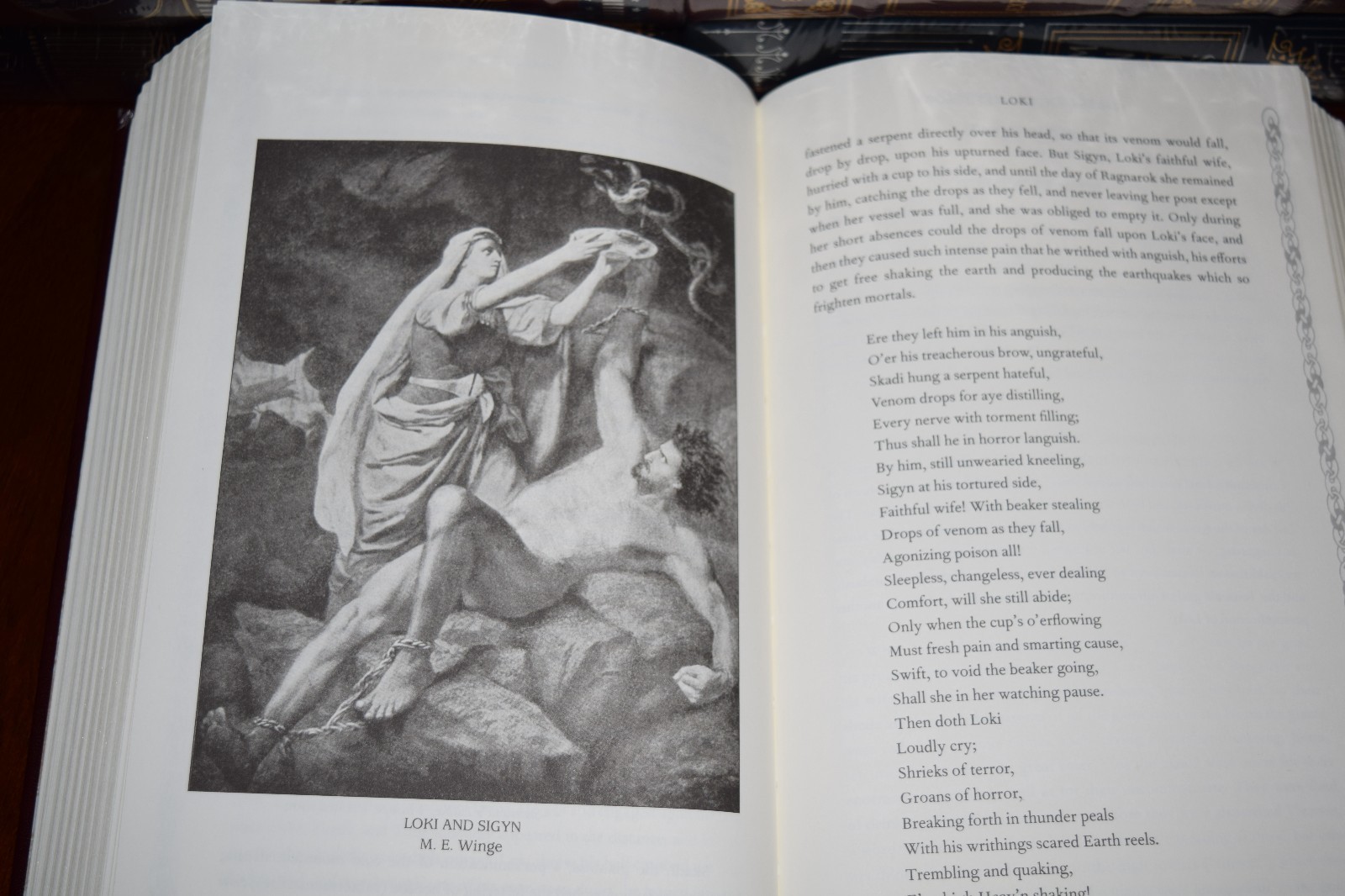 NEW Sealed Tales of Norse Mythology Viking Tales Illustrated Leather Hardcover