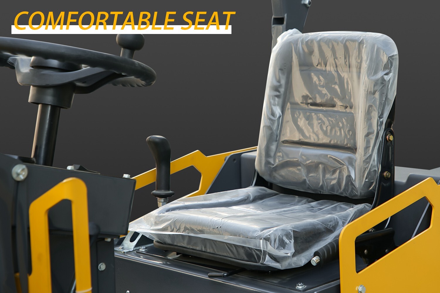 1.5TON Construction Machinery Ride On Mini Double Drum Vibrating Road Roller