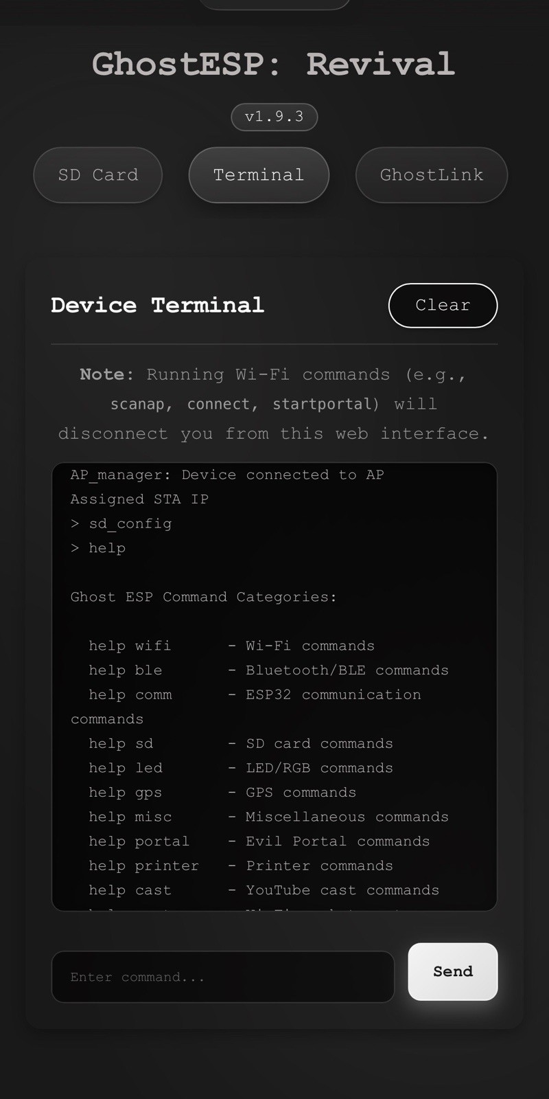 GhostESP Wireless Pentesting Tool - ESP32 Bluetooth & Wi-Fi Slim/Compact🔓✅