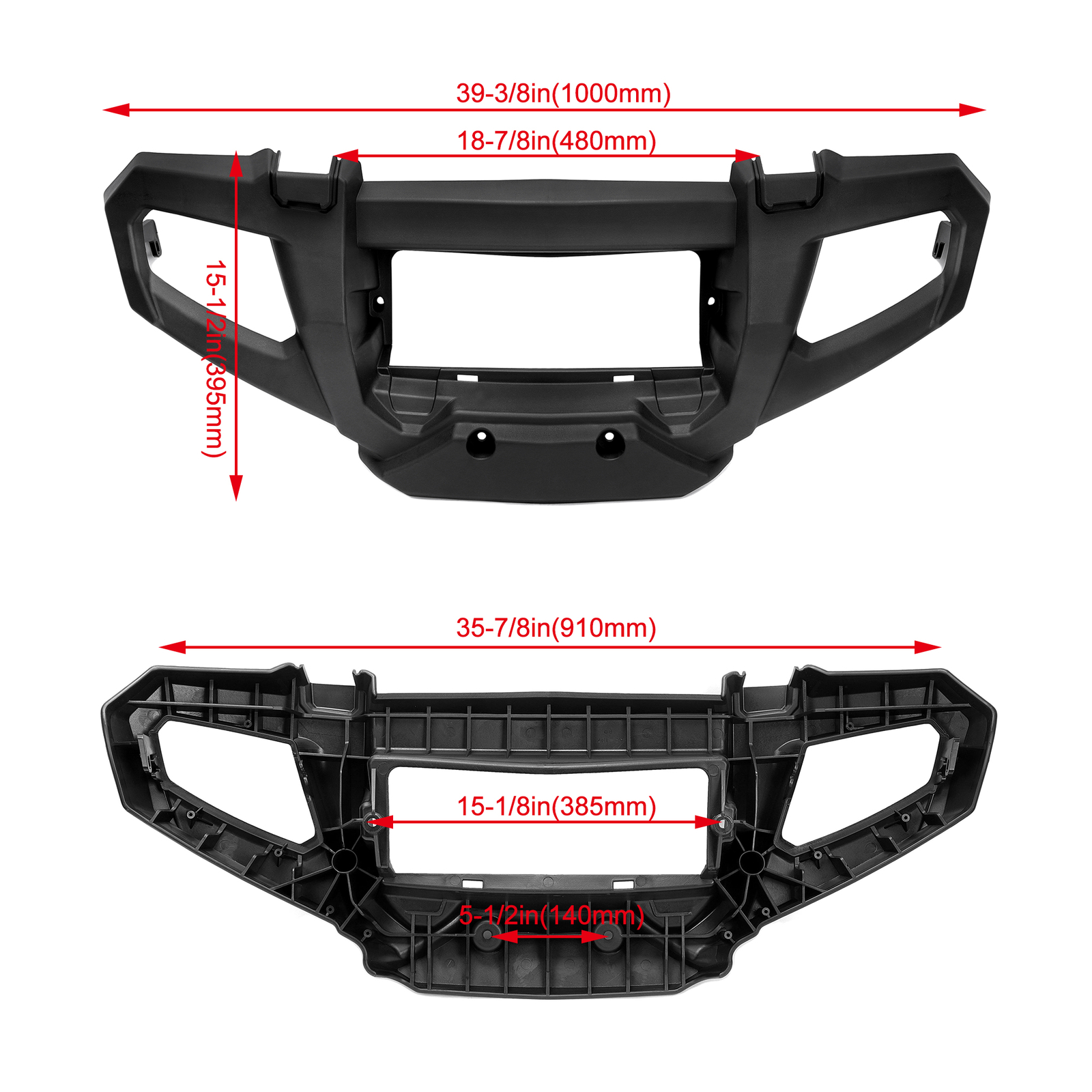 KOJEM Front Bumper for Polaris Sportsman 500 Touring Tractor 2005-10 Guard Black