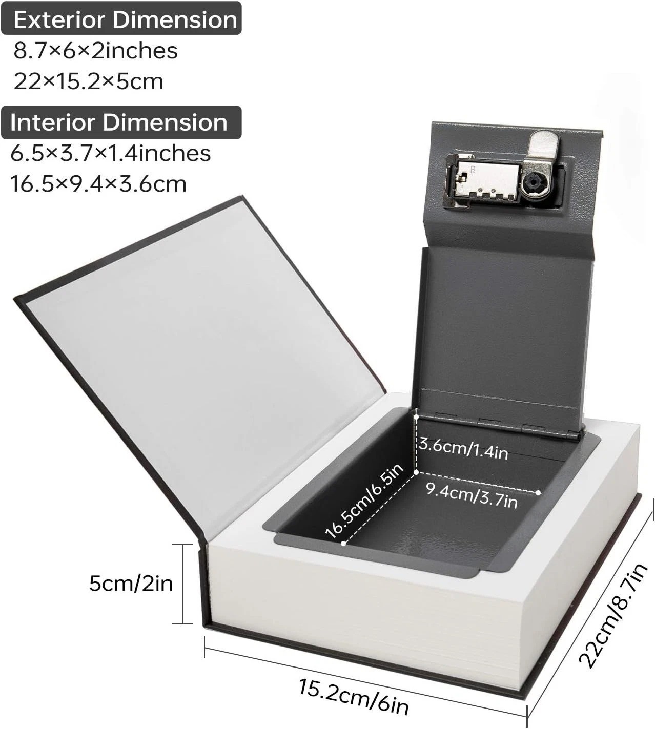 Pride and Prejudice Real Paper Book Safe with Combination/Key Lock