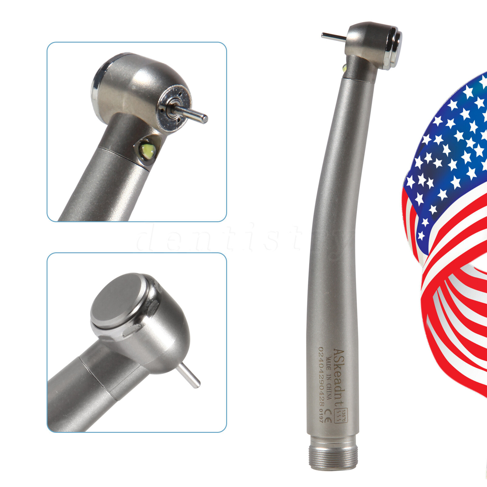 Turbina LED 2/4 orificios con pieza mano de alta velocidad dental NSK Style