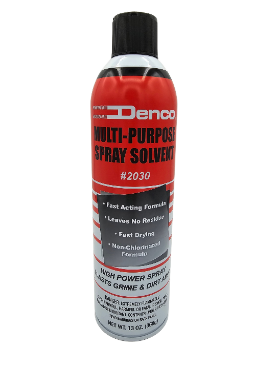 #2030 Denco Multi Purpose Spray Solvent - 13 OZ Cans Blasts debris, grease, etc.