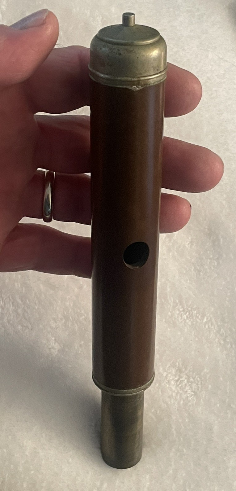 Old Early Antique G.S. Huller Melodia Germany Wooden Flute C L.P Grenadilla