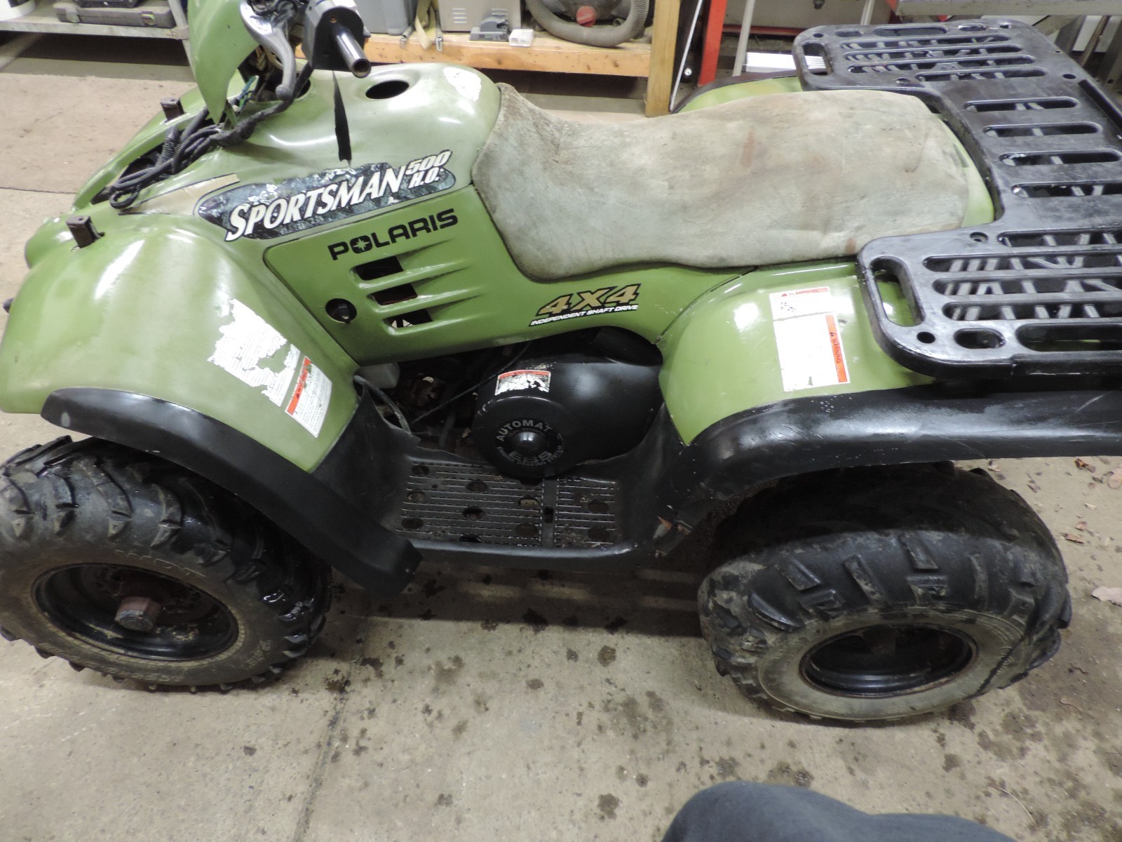 2001 Polaris Sportsman 500 HO Airbox Air Filter Housing Snorkel Lid Intake Tube