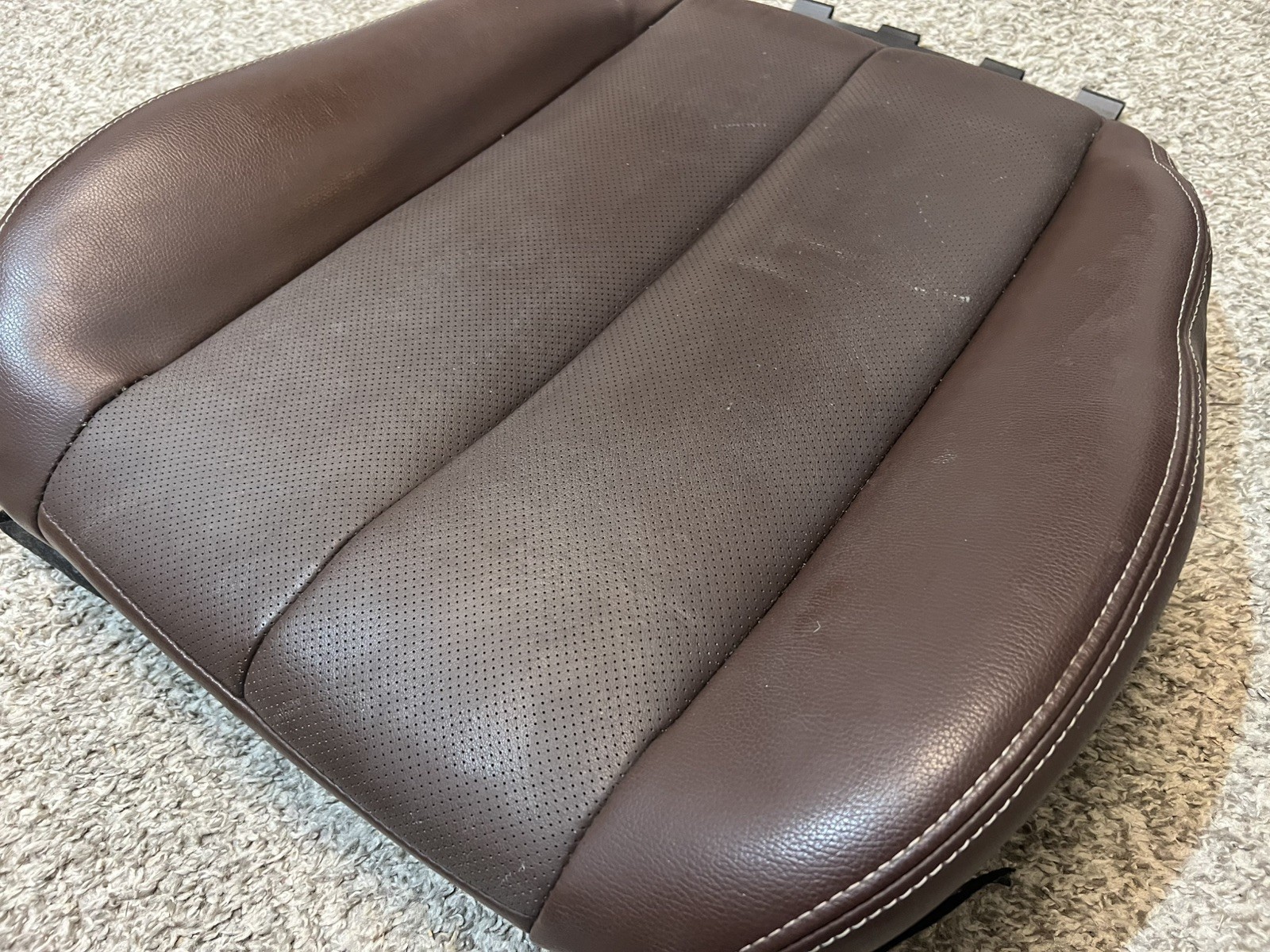 13 - 14 Subaru Outback Passenger RH Saddle Brown Lower Seat Bottom Leather Cover