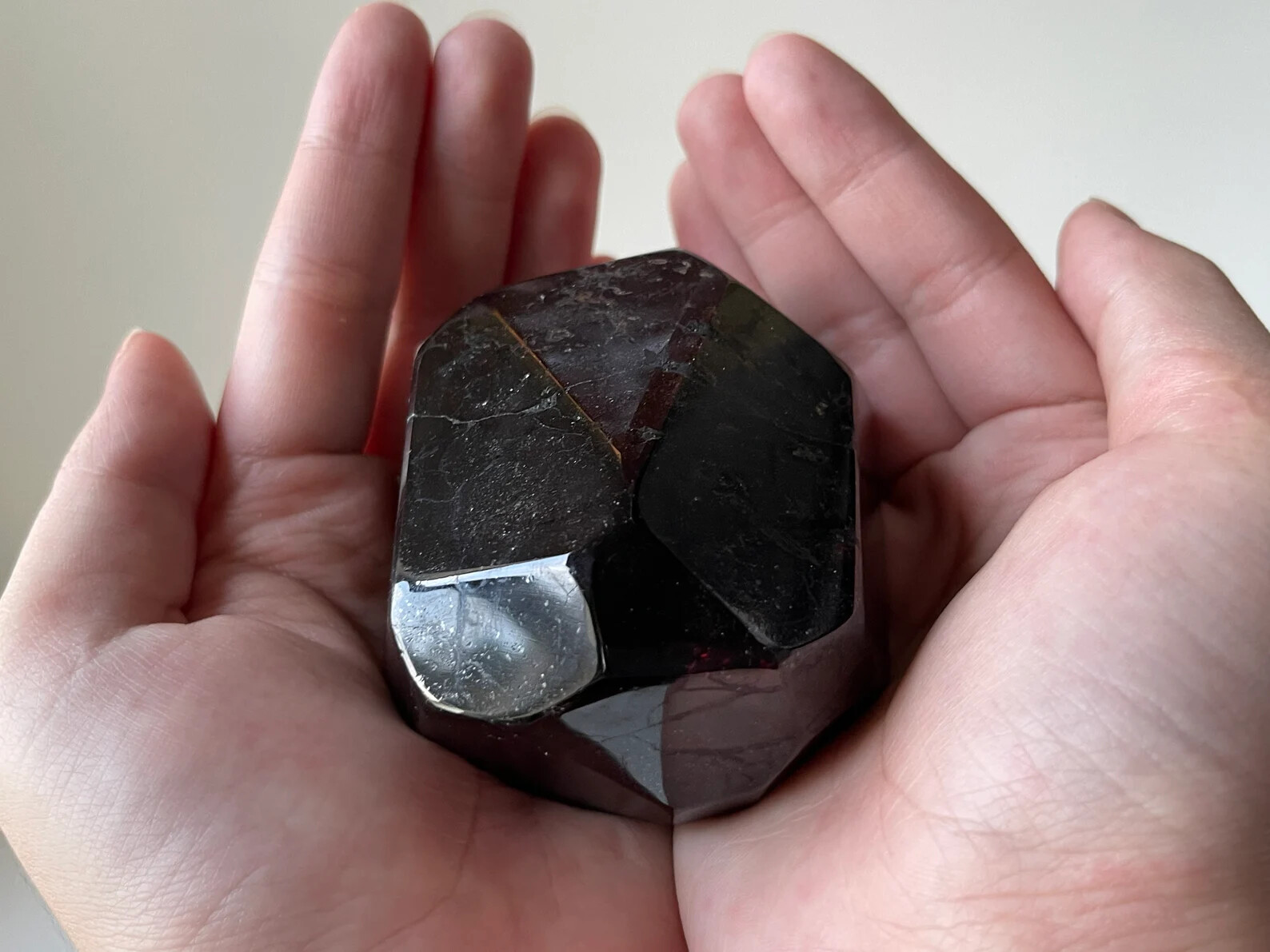 Extra Large Garnet 8 Sides Polished,1.75 to 3" Polished Almandine Garnet Faceted