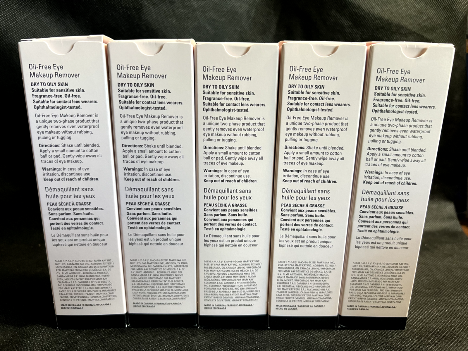 5 Mary Kay Oil-Free Eye Makeup Remover New Formula Lot Full Sizes FRESH NewInBox