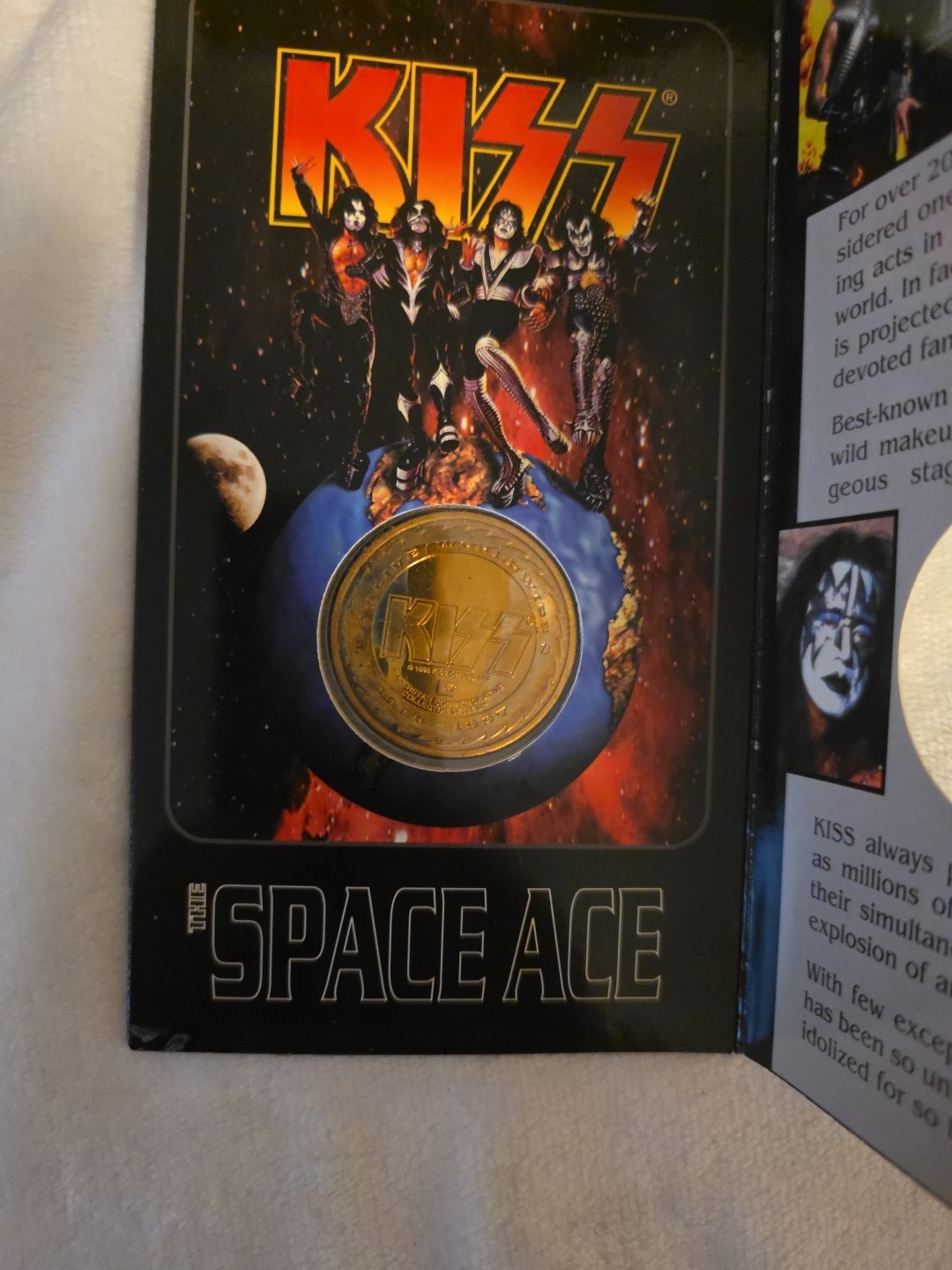 Liberty Mint KISS Ace Frehley Commemorative Bronze Medal 1996-1997