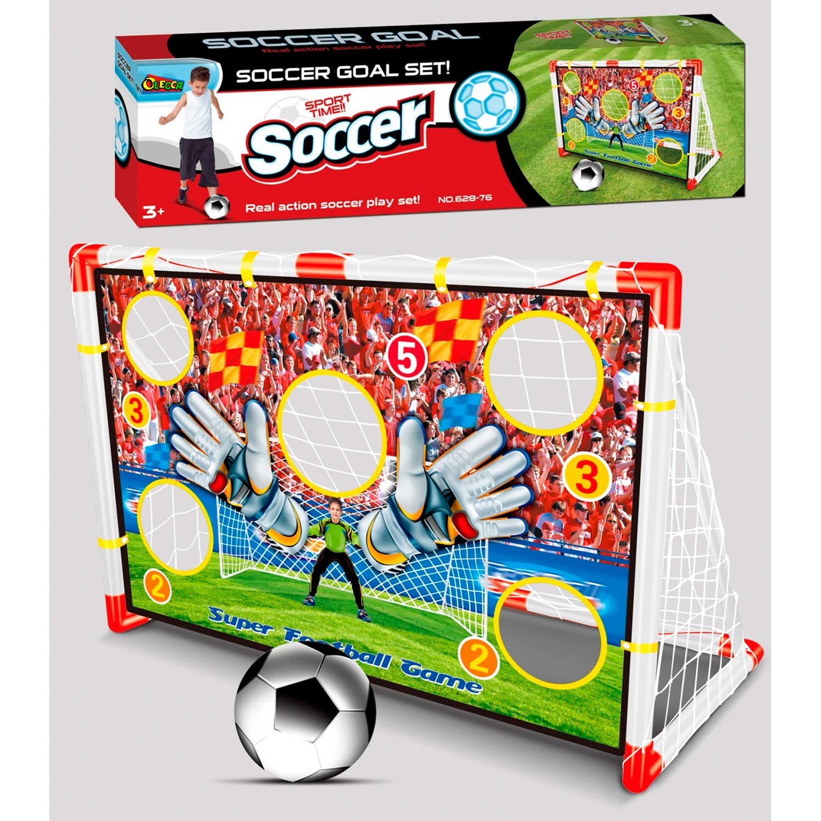 Soccer Goal – 2 in 1 Soccer Goal with Target Net, Portable Soccer Goals for B...