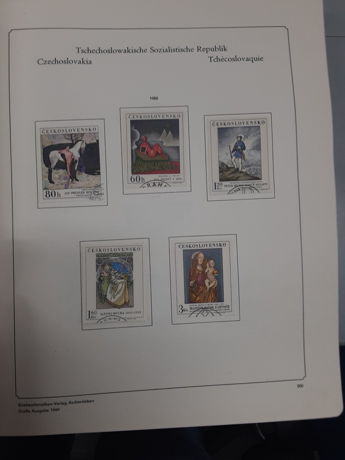1968-1987 Czechoslovakia Soviet Socialist Republic Abria Album 1,000 + stamps