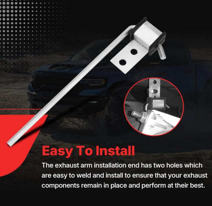 4 Pack Universal Stainless Steel Exhaust Hanger Rod Weld On Heavy Duty Exhaust