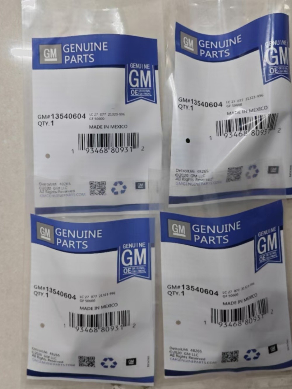 4PCS OEM TPMS 13540604 13528566 Tire Pressure Monitoring Sensor For Chevy Model