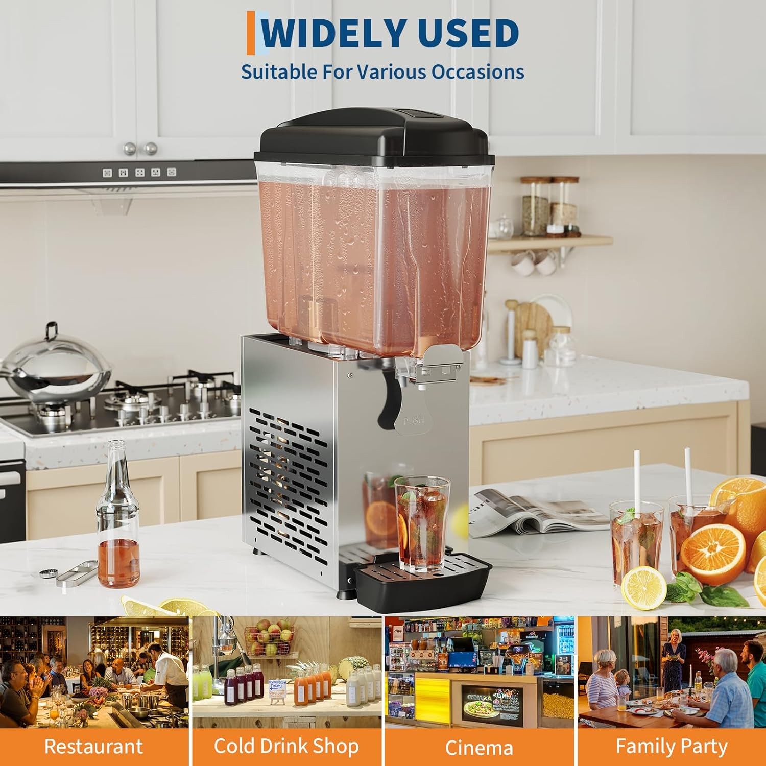 18LX1 Commercial Beverage Dispenser Juice Cold Soda Fountain Machines 150W 115V