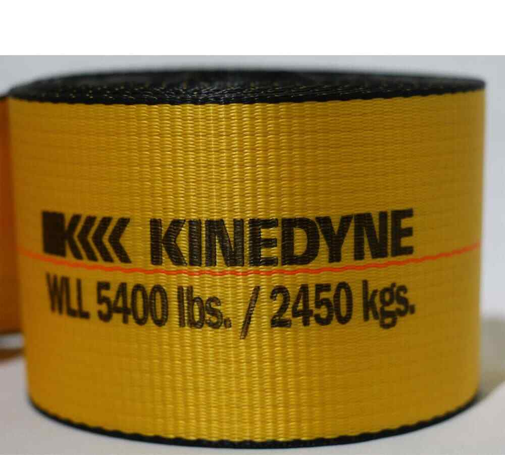 4"X40' Winch Straps Kinedyne w/flat hook, WLL 5400 Flatbed Tie Down Strap -10 Pk