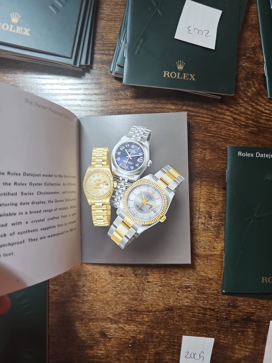 Rolex Datejust Watch OEM English Booklet 1999-2012 Manual Authentic Original