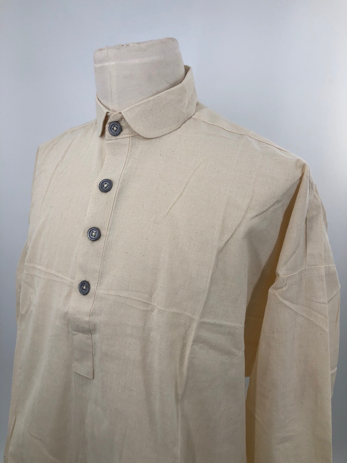 Natural Osnaburg Cotton Shirt - Reenactment - Size 3XL