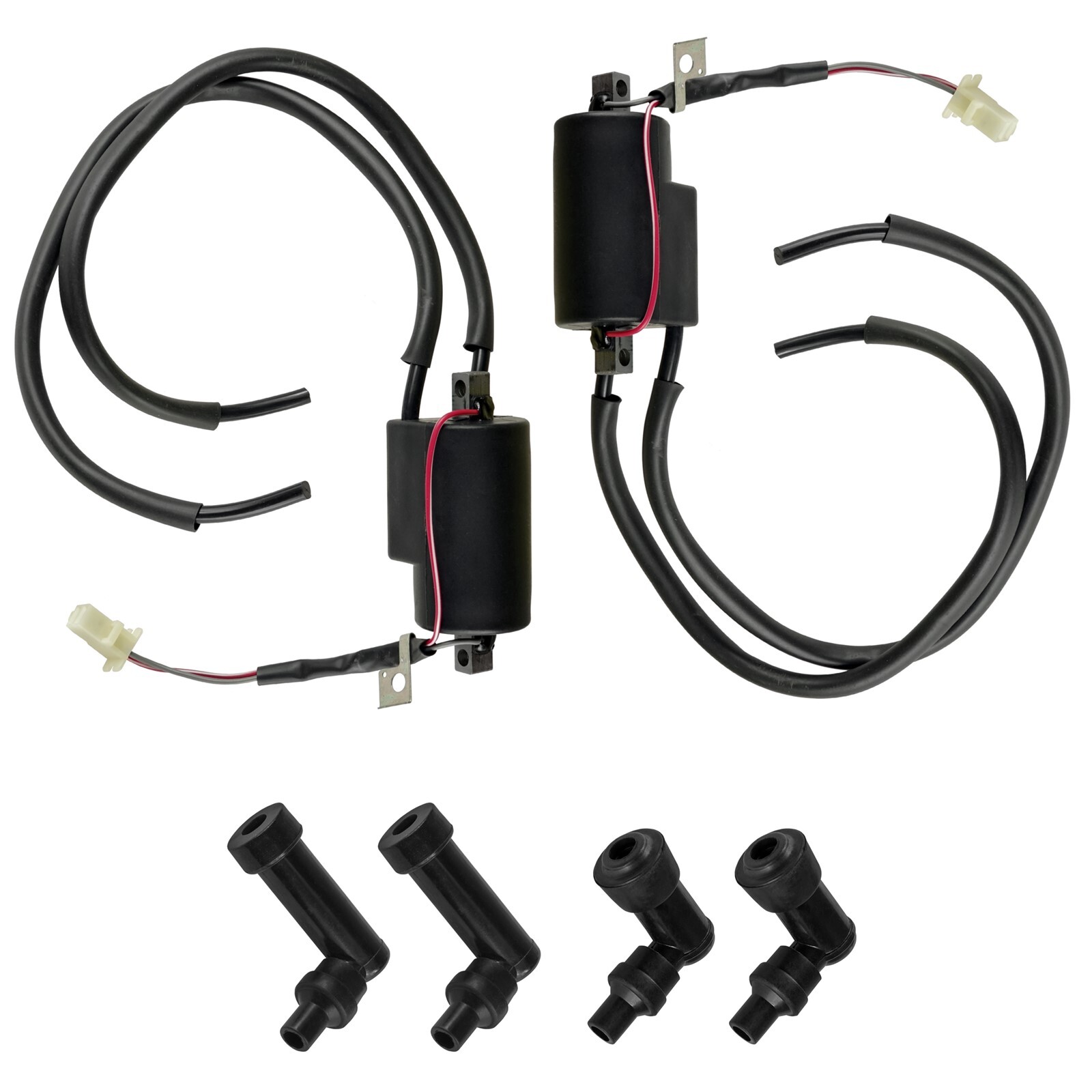 Ignition Coils & Spark Plug Boot Caps for Yamaha Maxim 750 XJ750 1982-1983