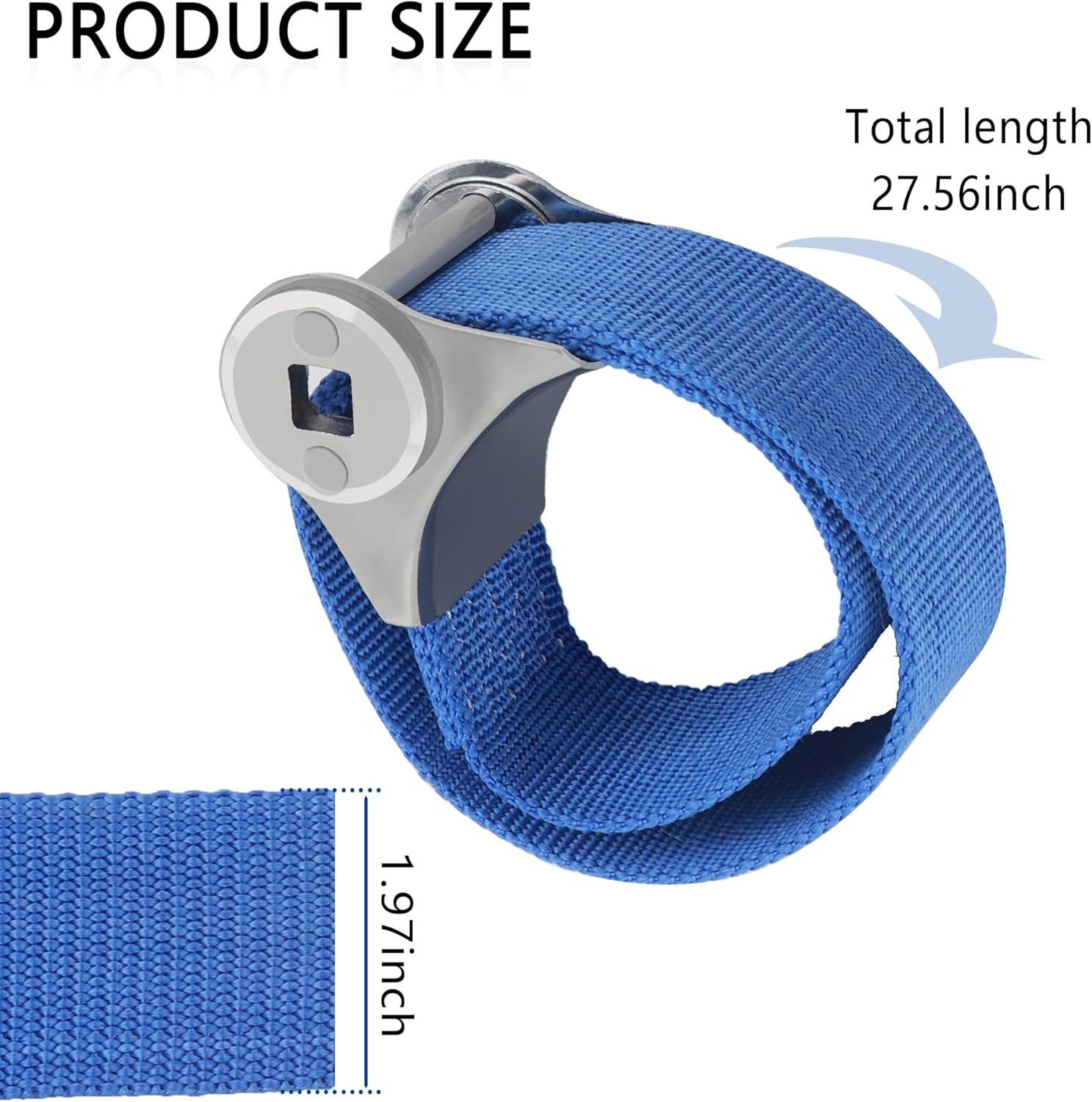 Oil Filter Wrench with Strap Wrench,Adjustable Oil Filter Removal Tool for 60mm-