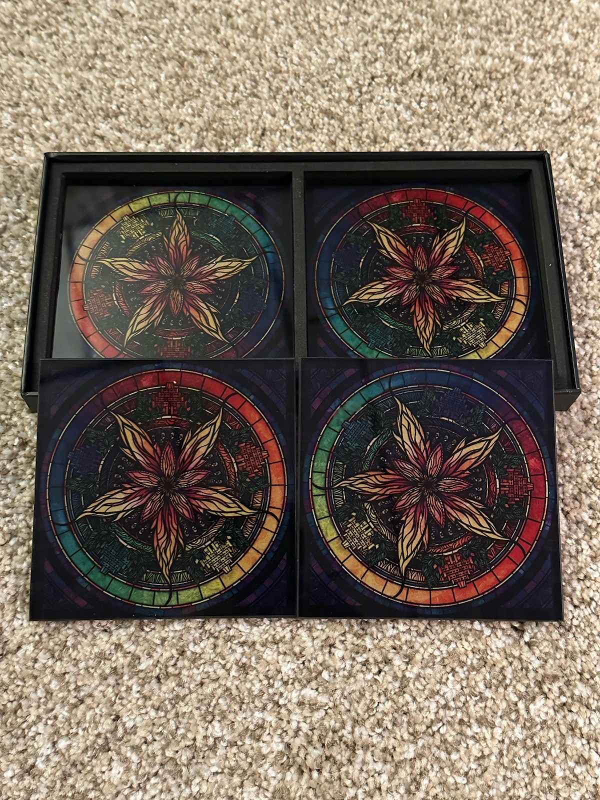 Dragonsteel Stormlight Archive Stained Glass Coasters Brandon Sanderson Cosmere