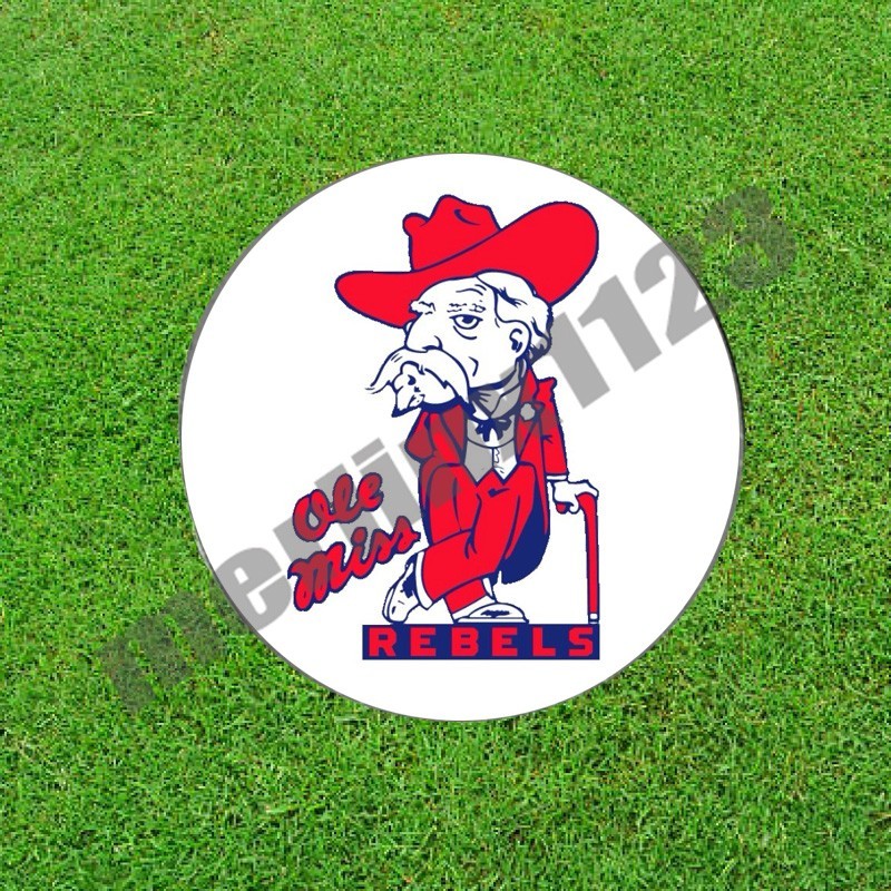 Ole Miss Rebels Retro Golf Ball Marker Novelty Gift