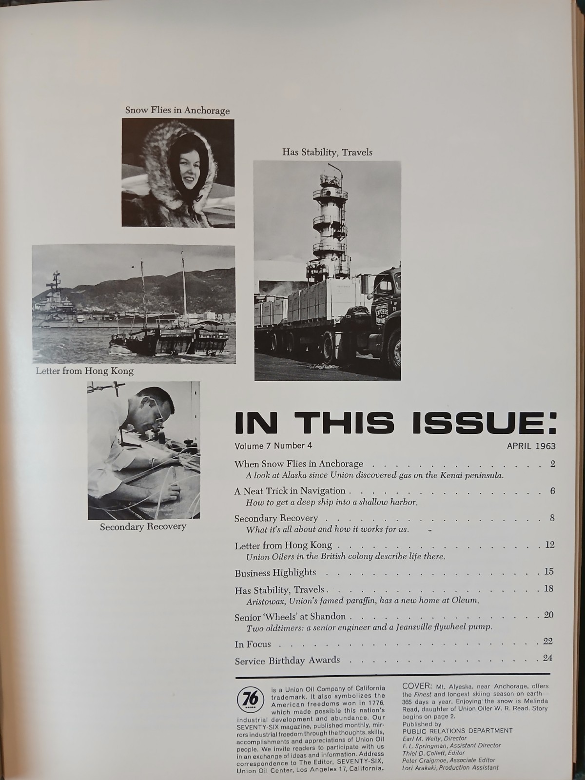 Seventy Six 76 Union Oil Company Of California January - December 1963 Magazines