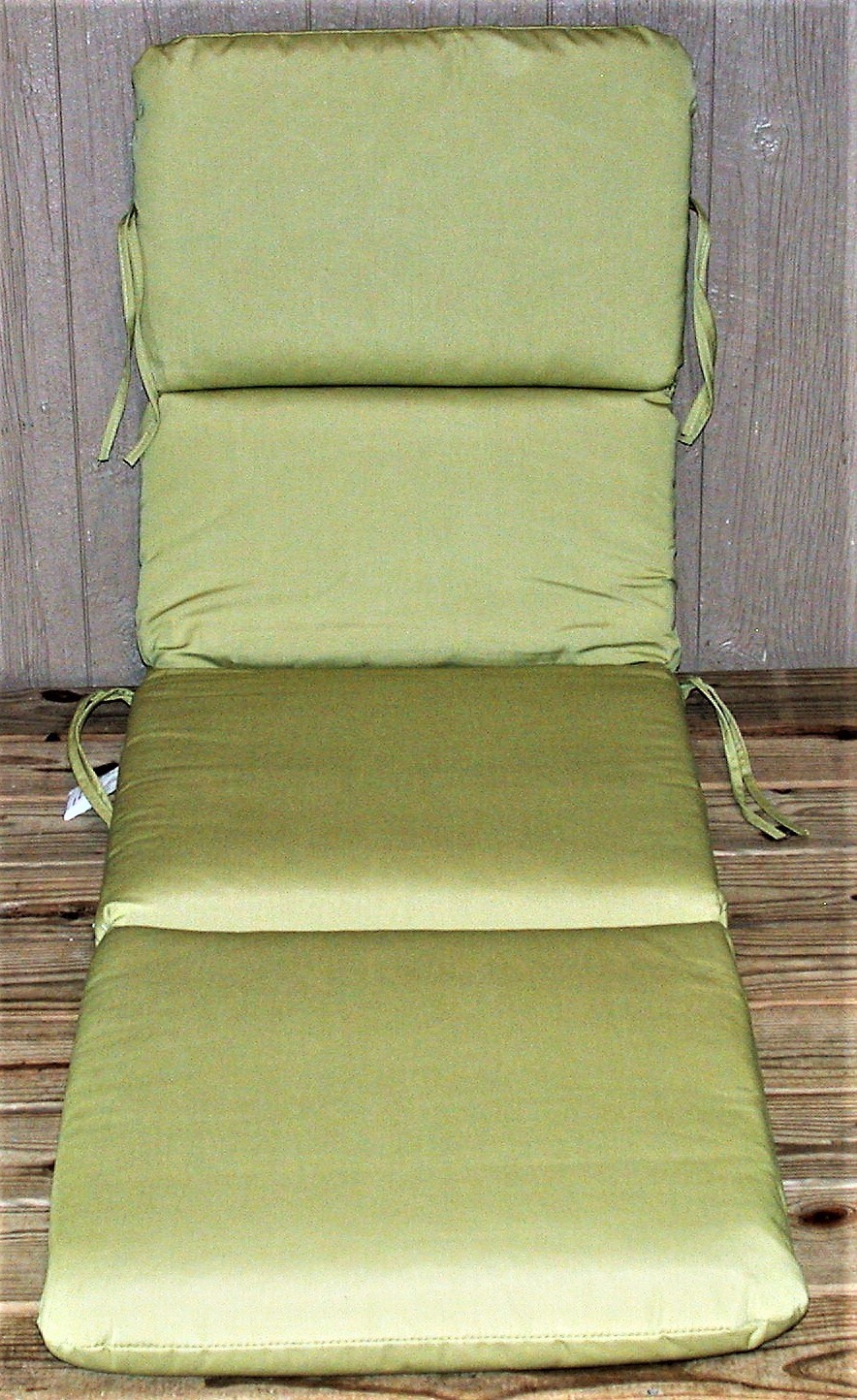Sunbrella® Outdoor Patio Chaise Cushion ~ Schism Celery ~ 21.5 x 74 x 3 NEW