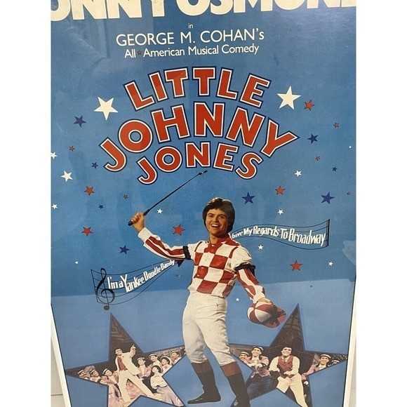 Donny Osmond Little Johnny Jones Broadway Musical Poster Framed Alvin Theater