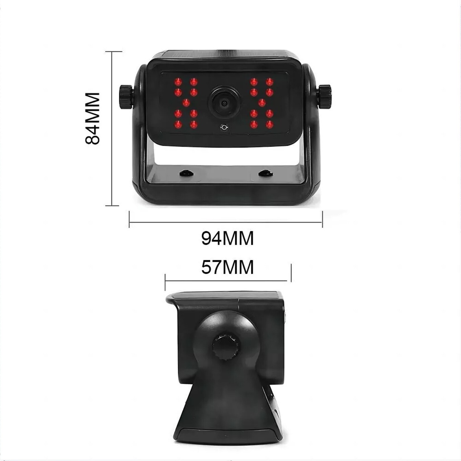 1080P Solar Magnetic Wireless RV Backup Camera 5" Car Monitor for Trailer Truck