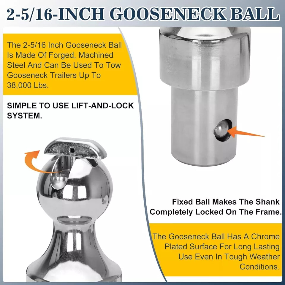 New Puck System Gooseneck Hitch Kit 60639 For Chevrolet Ford GMC Nissan 6.6L