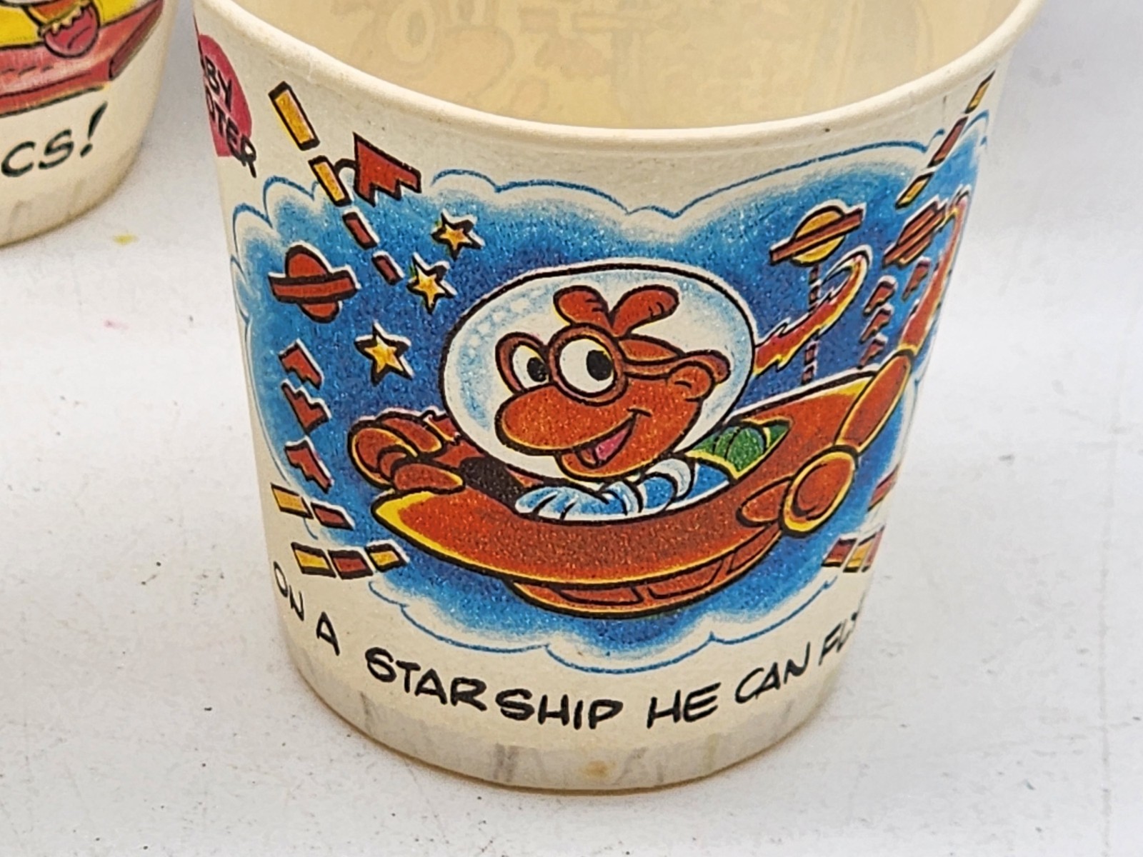 Vintage Muppet Babies Dixie 3-oz. Bathroom Cups (Open Box) 1985 Most There