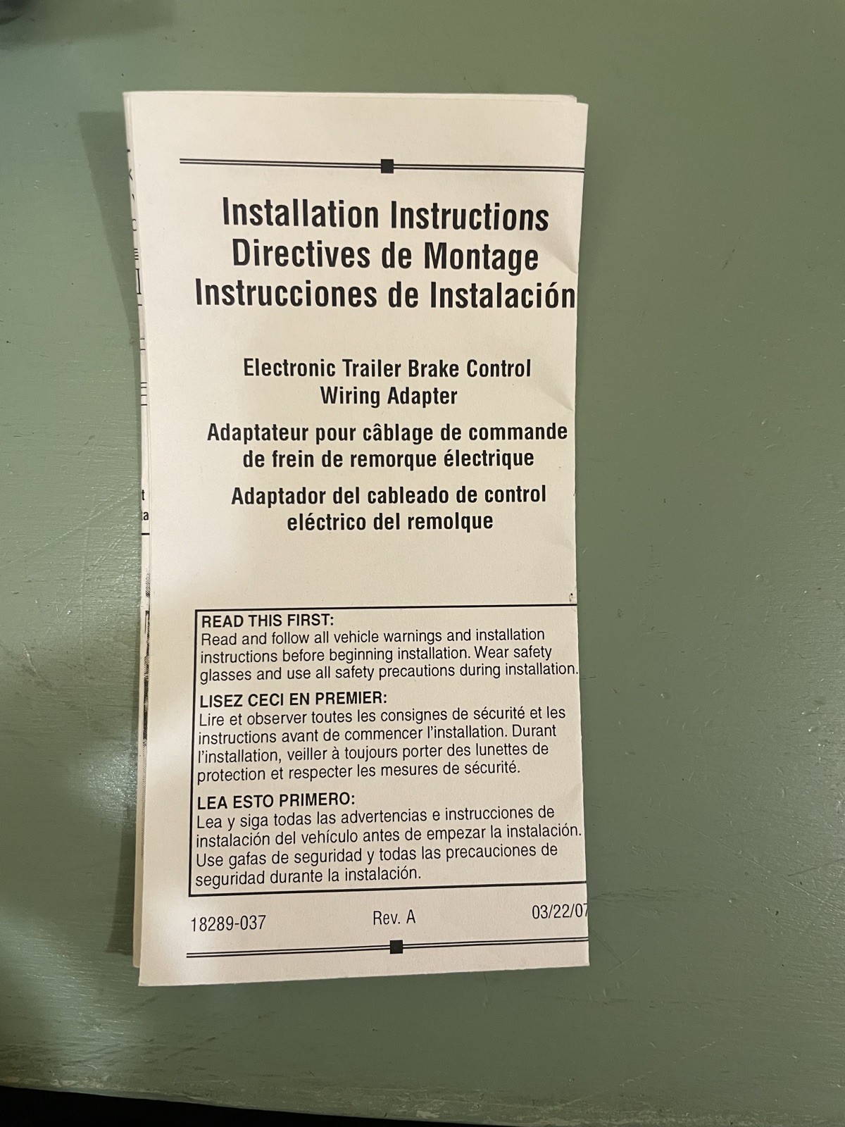 Tekonsha 3026-P Brake Control Wiring Adapter for GM, New