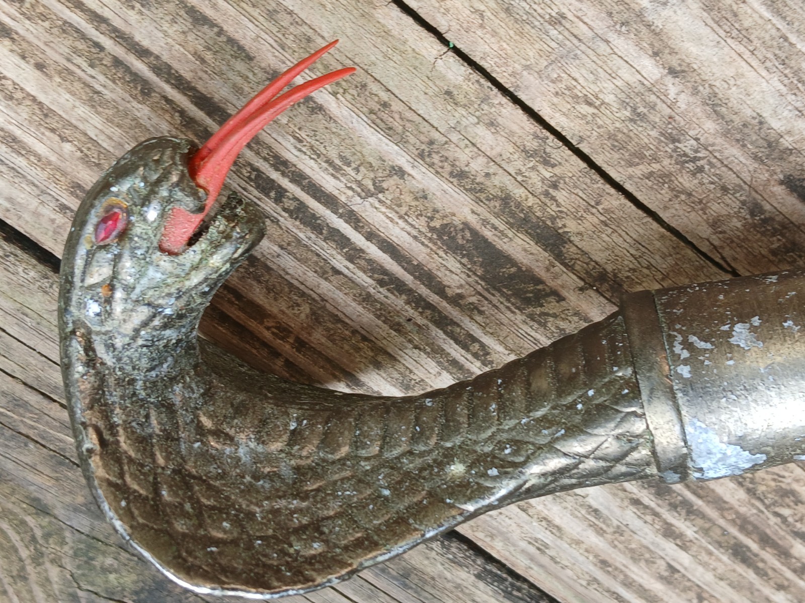 Large Vintage Cobra Snake Knife Occult Ritual Cult Blade 17" OOAK Unusual Unique