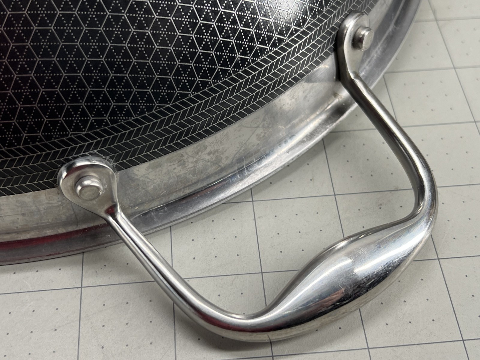 HexClad Hybrid Nonstick 12-Inch Wok Frying Pan (No Lid) - Used!